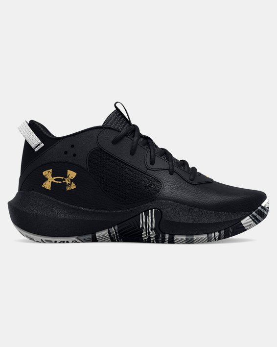 Pre-School UA Lockdown 6 Basketball Shoes in Black image number 0